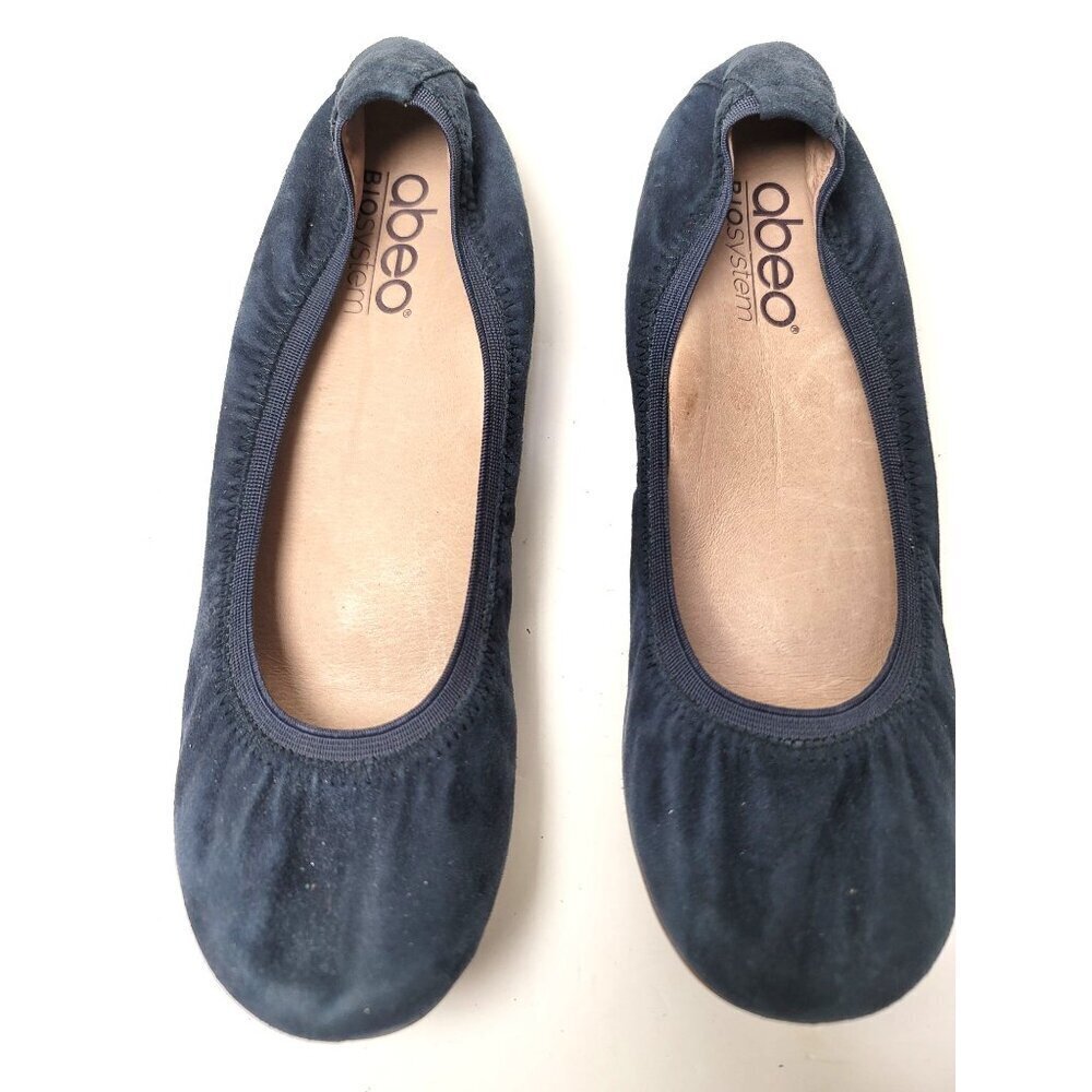 Abeo Women's Leather Ballet Flats Built-In Orthotic Support‎ Shoes Size 7M